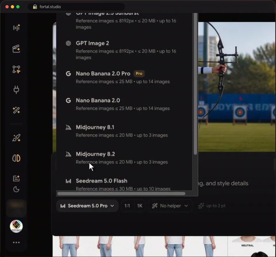 Screenshot of step 3: เลือกโมเดล