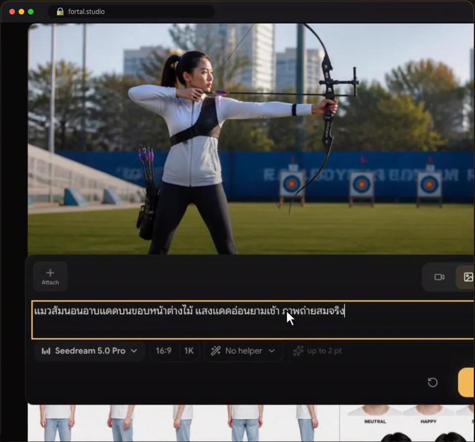 Screenshot of step 5: พิมพ์บอกสิ่งที่อยากได้