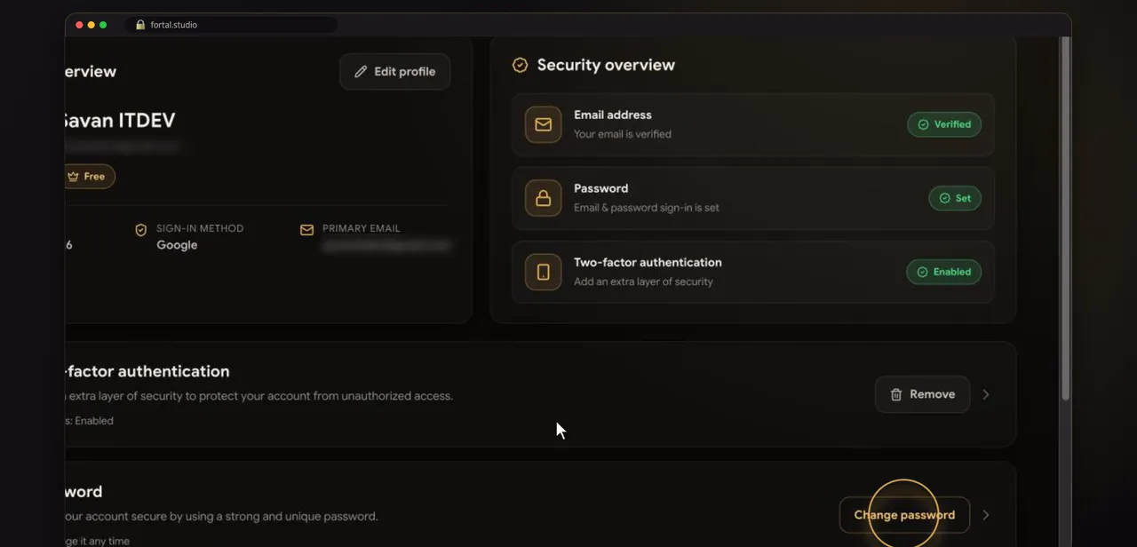 Screenshot of step 2: กดเปลี่ยนรหัสผ่าน