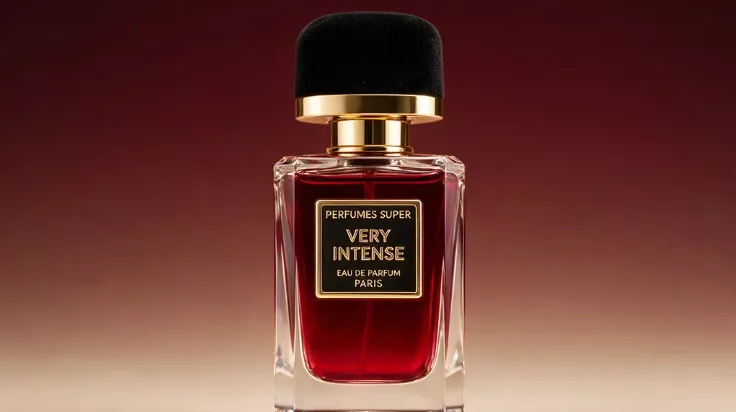 A perfume product image branching into four cinematic video advertisements.